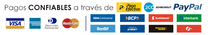 Medios de pago disponibles